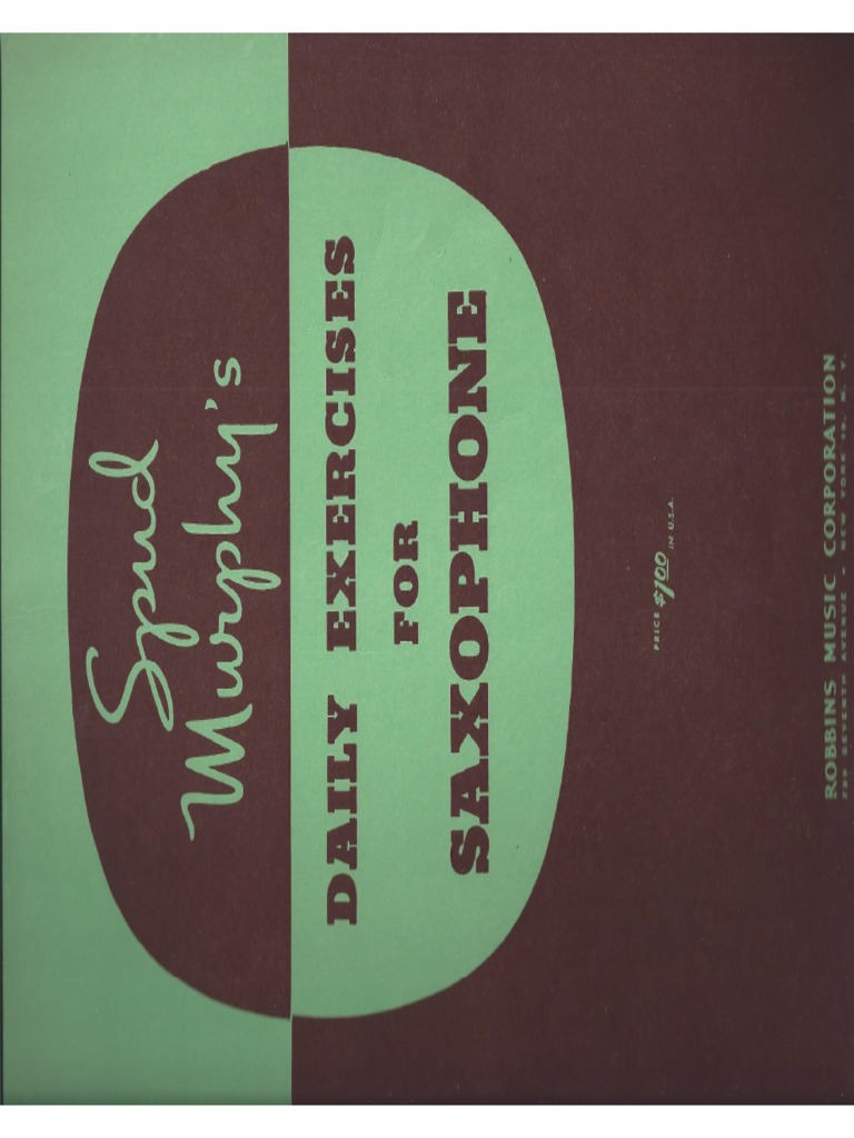 Spud Murphy Daily Sax Exercises PDF