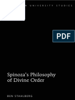 Spinoza's Philosophy of Divine Order: Ben Stahlberg