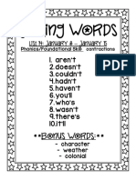 Spelling List 14