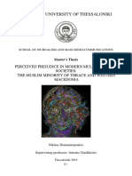 Perceived Prejudice in Modern Multicultural Societies