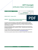 CB Communique 2019 011 Rules 5th - SIs and FAQs