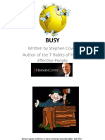 BUSY - Story by Stephen Covey