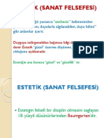 Estetik Sanat Felsefesi