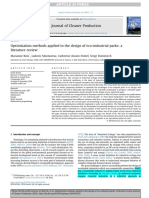 Boix et al. (2015). Optimization methods applied to the design of eco-industrial parks - a literature review.