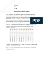 Análisis del Inventario de Depresión de Beck (BDI) en 10 personas