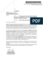 Oficio A Violeta Bermúdez Solicitando Reunión Virtual para Atender Problemática Ambiental Del Valle de Condebamba (Cajamarca)