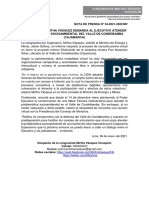  Congresista Mirtha Vásquez Demanda Al Ejecutivo Atender Problemática Socioambiental Del Valle de Condebamba (08 Ene - 2021)