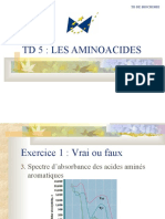 TD 5: Les Aminoacides: Bts Dietetique 1 TD de Biochimie