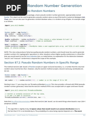 Random Integer Computer Science Algorithms