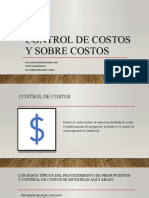 CONTROL DE COSTOS Y SOBRE COSTOS 