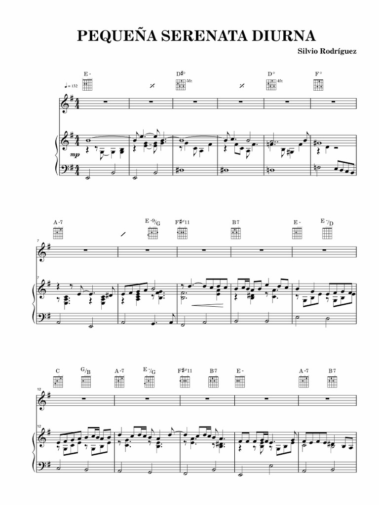 Silvio Rodriguez Pequeña Serenata Diurna PDF