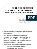 ADVANCED TECHNIQUES USED FOR LOCATING PROPOSED CONSTRUCTION STRUCTURES