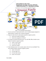 Programação em Lógica - Exercícios sobre a família Simpson