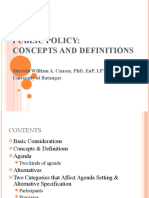 Public Policy Definitions