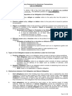 I. Law On Obligation Notes PDF