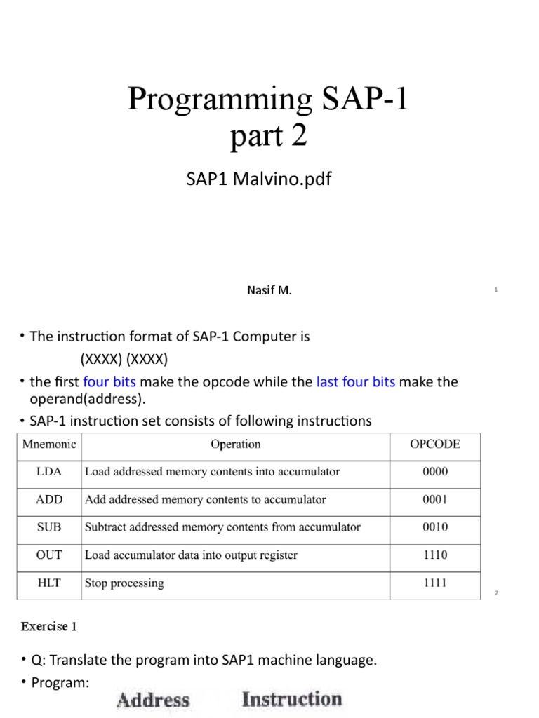 Sap Part2 | PDF | Assembly Language | Office Equipment