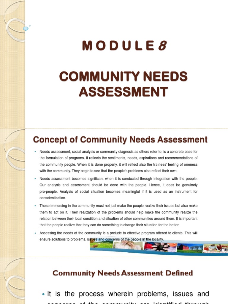 Community Needs Assessment | PDF | Needs Assessment | Survey Methodology