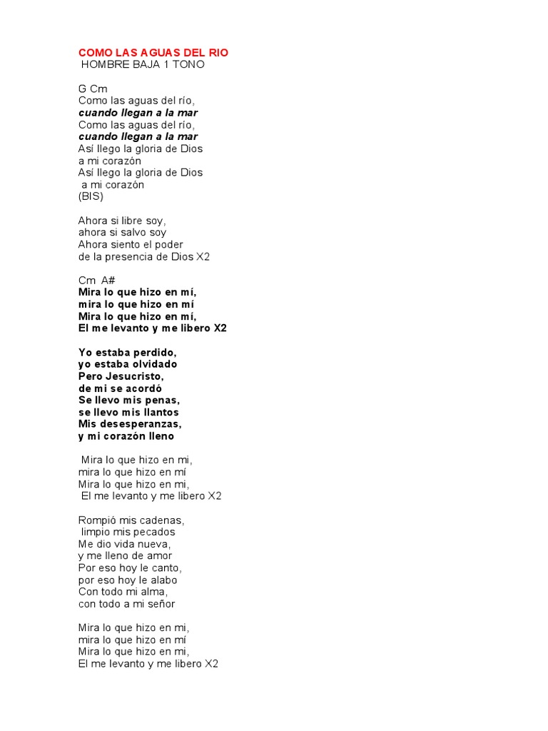 Como Las Aguas Del Rio PDF