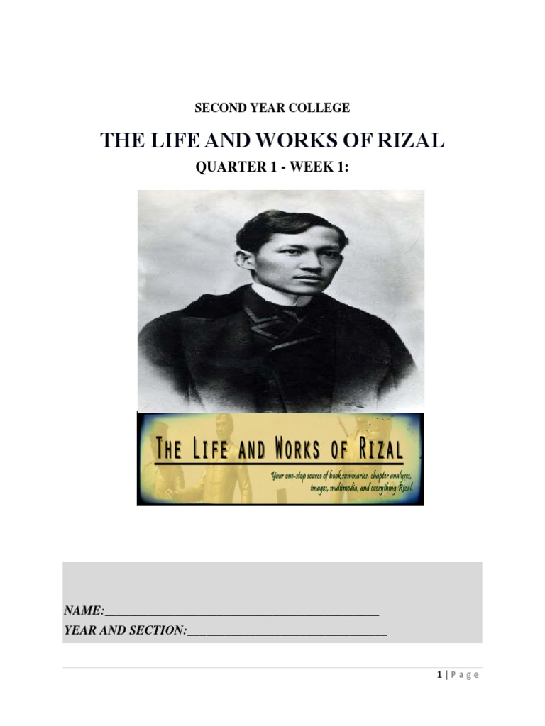 Module in Rizal Week 1-2 | PDF | Philippines | Unrest