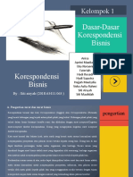 DASAR - DASAR - KORESPONDENSI - BISNIS (KELOMPOK 1) PPT