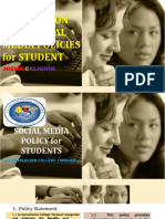 SOCIAL MEDIA POLICY For STUDENTS-Orientation