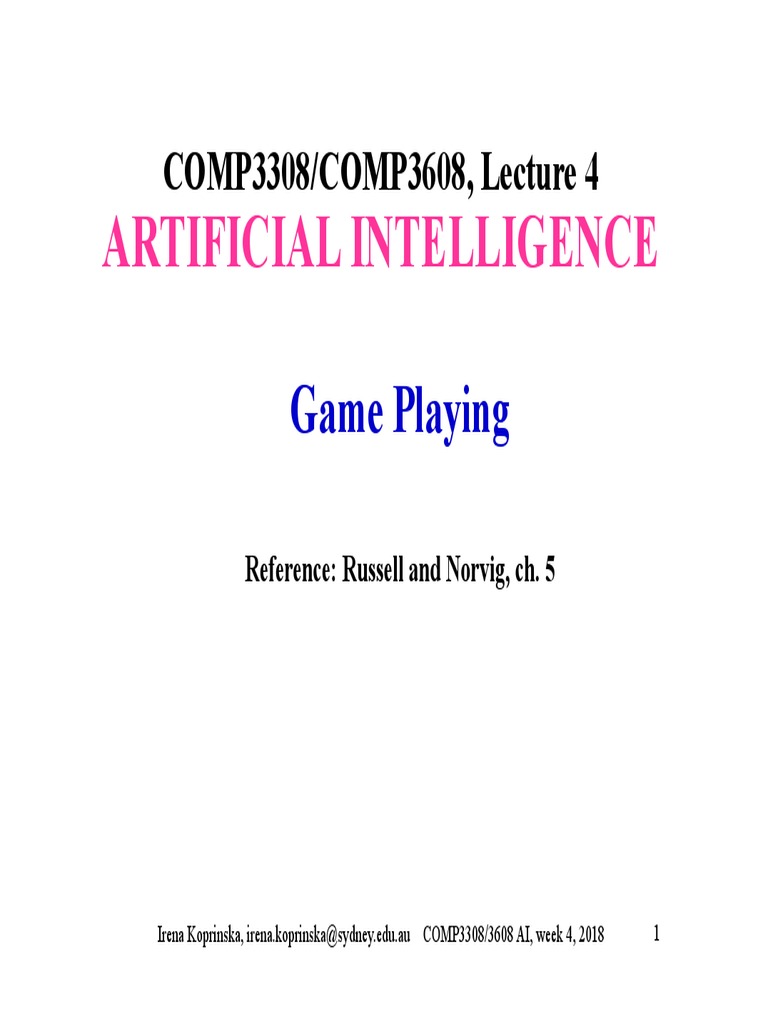 Introduction To Game Play | PDF | Algorithms And Data Structures | Game ...