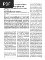 (23279834 - HortScience) Optimal Rate of Organic Fertilizer During The Vegetative-Stage For Cannabis Grown in Two Coir-Based Substrates