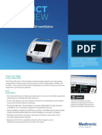 Puritan Bennett 560 Ventilator Product Overview Info Sheet