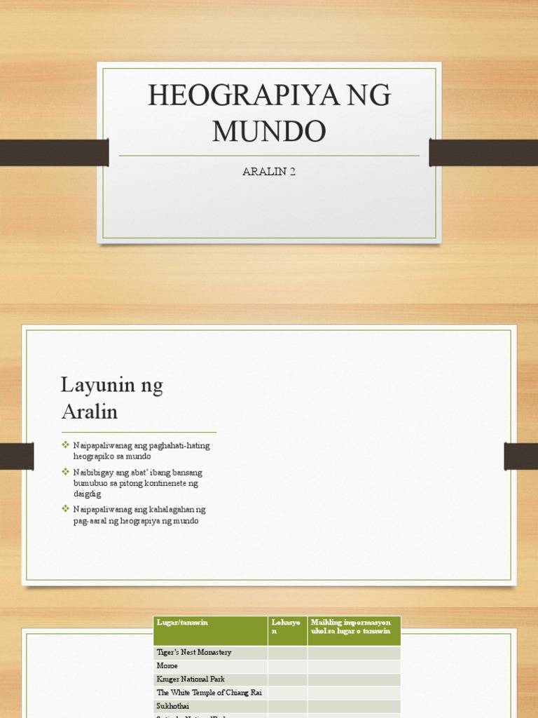 Heograpiya Ng Mundo Pdf