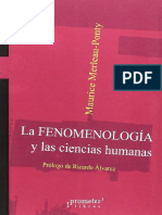 Maurice Merleau-Ponty - La fenomenología y las ciencias humanas