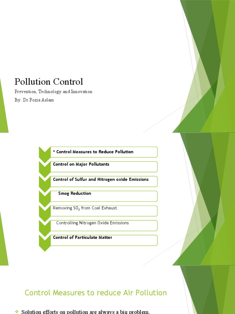 Pollution Control: Methods & Innovations | PDF | Combustion | Particulates