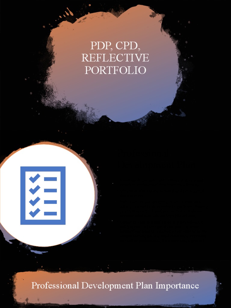 PDP, CPD, Reflective Portfolio | PDF | Professional Development ...