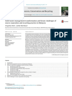 Solid Waste Management Transformation and Future Challenges of Source Separation and Recycling Practice in Malaysia