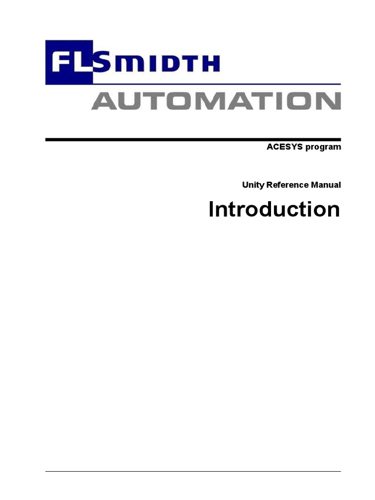 Unity 01 Introduction | PDF | Programmable Logic Controller | Input/Output