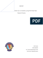 Themal Management of Li-Ion Battery (Report 1)