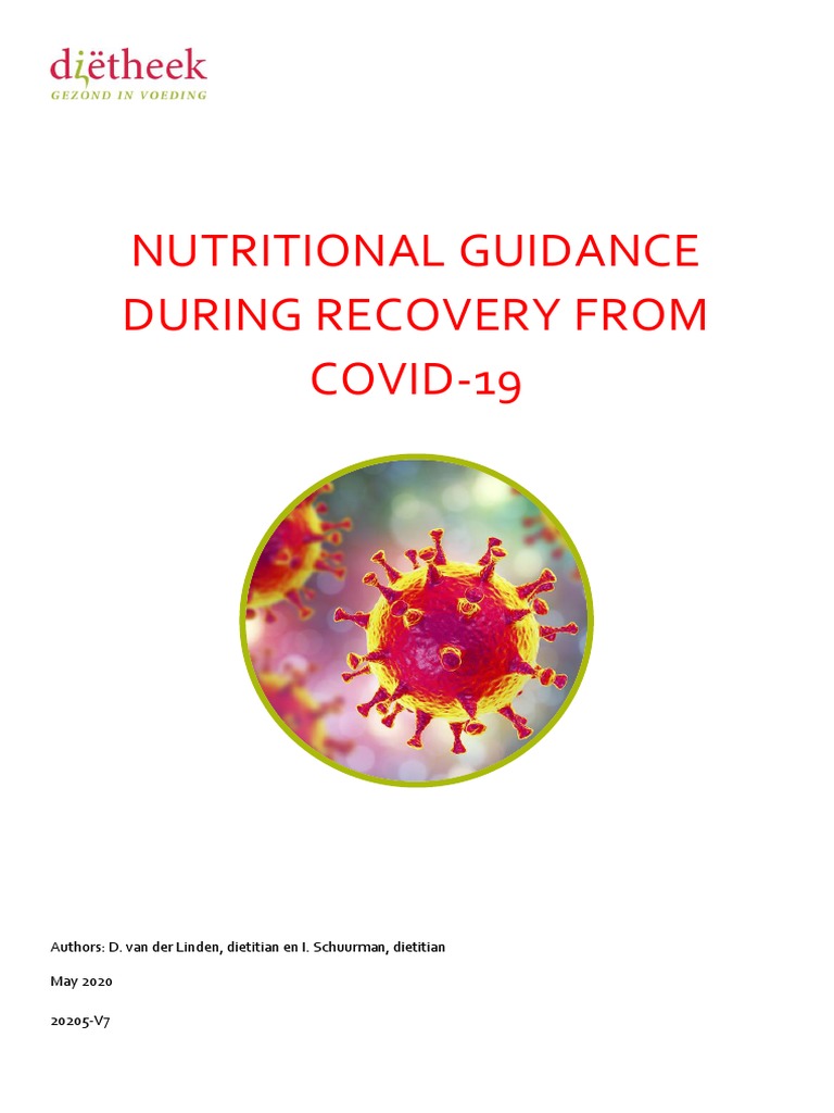 Nutritional Guidance During Recovery From Covid 19 | PDF | Dietitian ...