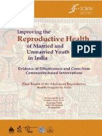 Improving the Reproductive Health of Married and Unmarried Youth in India