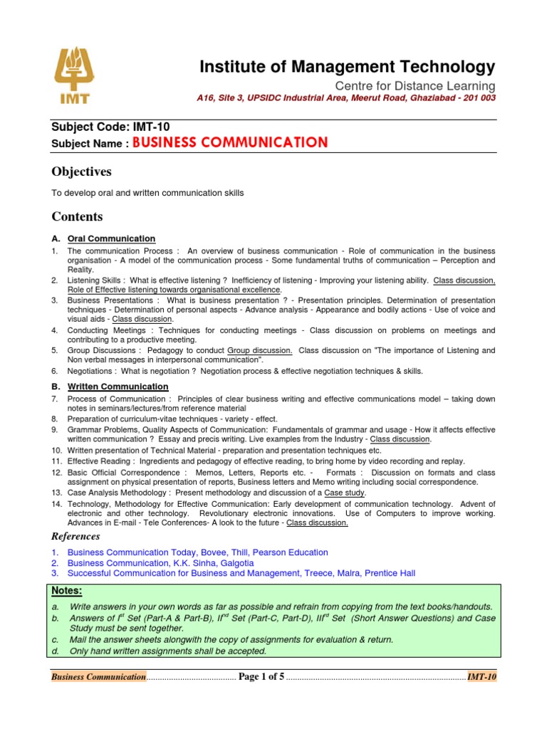 Imt 10 | PDF | Negotiation | Conversation