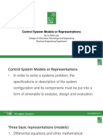 Control System Models or Representations