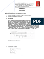 Experiment 8 Subtracters PDF