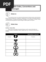 Media Codes, Conventions and Messages: What's in