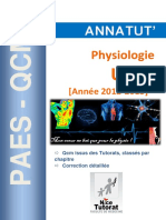 Annatut' UE3b Physiologie 2012-2013
