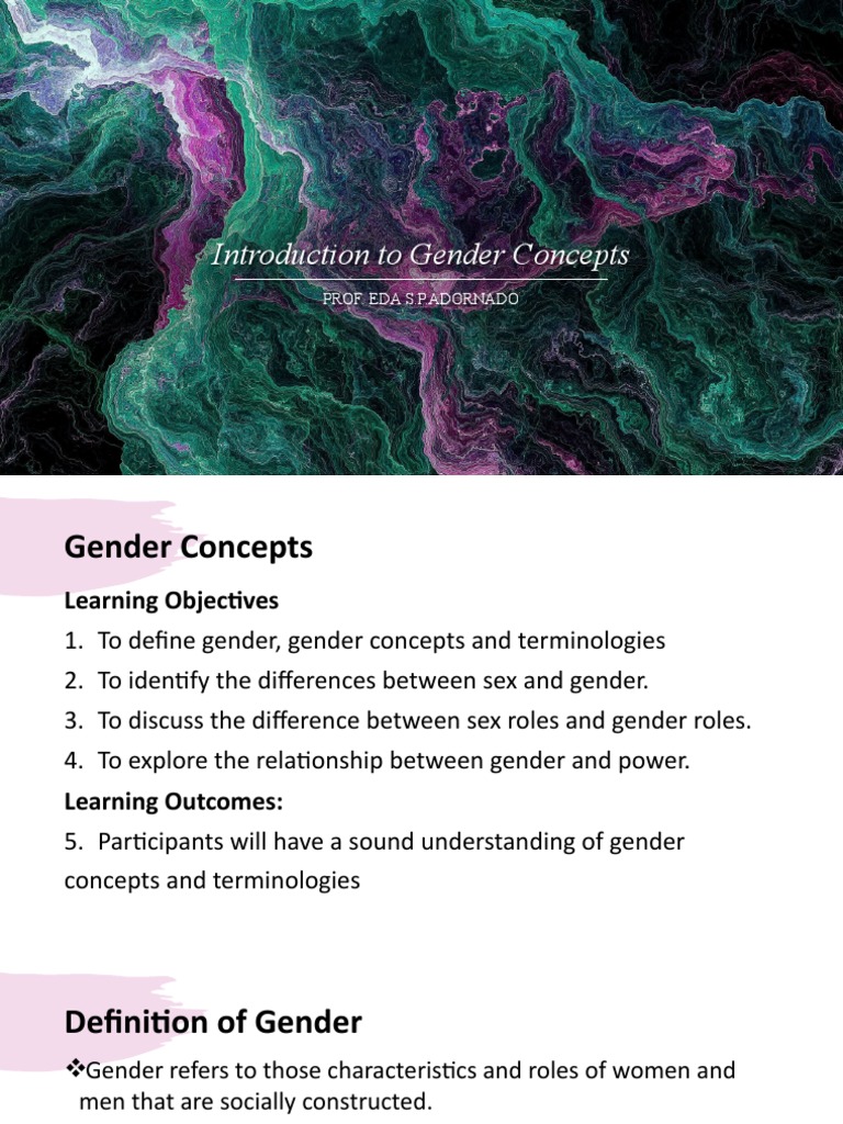 Understanding Gender Concepts and Roles | PDF | Gender | Gender Studies