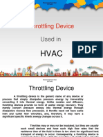 Throttling Device: Used in