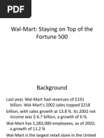 Wal-Mart: Staying On Top of The Fortune 500