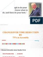 15 - Changeover Time Reduction by 75%
