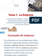 Tema 1 La Empresa PDF