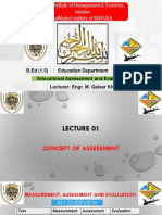 Lecture 01 Educational Assessment and Evaluation B.Ed-1