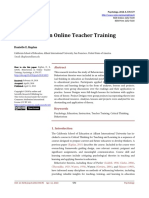 Behaviorism in Online Teacher Training: Danielle E. Kaplan