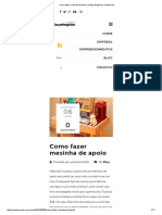 Como Fazer Mesinha de Apoio - Souza Negócios Imobiliários